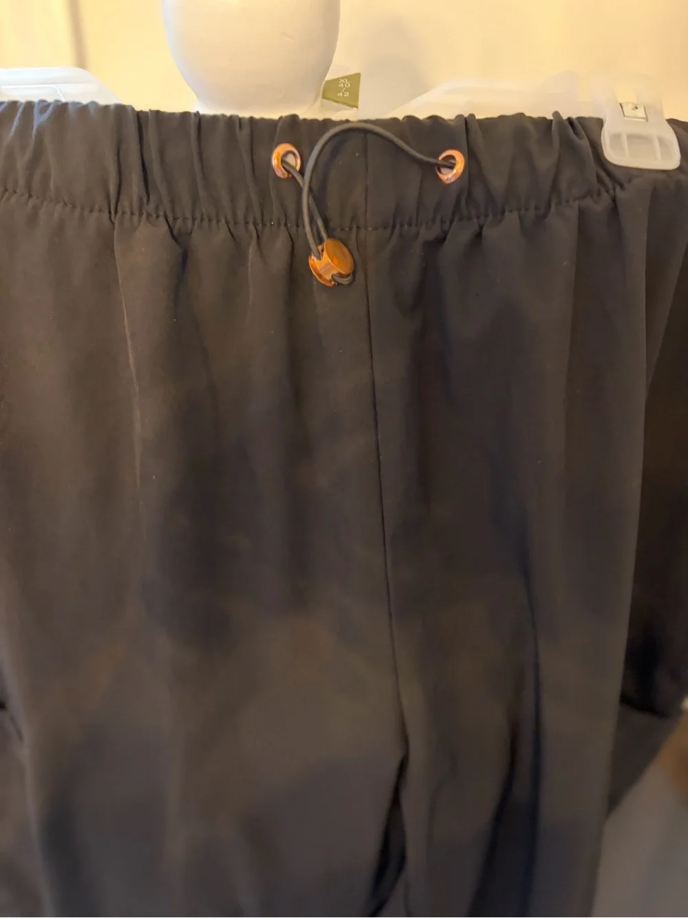 Everyday Black Drawstring Jogger Pants with Side Pockets
